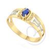 Anel Formatura Psicologia Oval 3mm x 5mm Ouro 18k