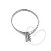 Anel Solitário Clássico com Diamante Natural 3.2mm Ouro Branco 18k