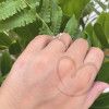 Anel Solitário Clássico com Diamante Natural 3.2mm Ouro Branco 18k