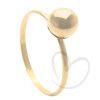 Anel Bola Lisa 7mm Ouro 18k