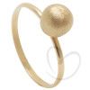 Anel Bola Fosca 7mm Ouro 18k