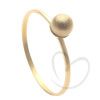 Anel Bola Fosca 5mm Ouro 18k