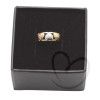 Anel Aro Duplo Tricolor Três Corações Diamantado Ouro 18k