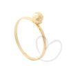 Anel Bola 5mm Diamantada Ouro 18k