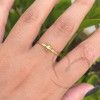 Anel Bola 5mm Diamantada Ouro 18k