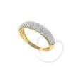 Anel Cravejado com Zircônias Ouro 18k