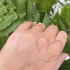 Anel Solitário com Diamante Natural Aro Trabalhado Ouro 18k