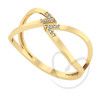 Anel Tipo Navete com Diamante Ouro 18k