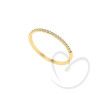 Anel Aparador Fininho com Diamantes Ouro 18k