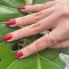 Anel Cruz com Bolinhas Ouro 18k