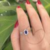 Anel Formatura Oval Grande Engenharia Florestal Ouro 18k