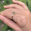 Anel Formatura Oval Grande Fisioterapia Ouro 18k