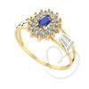 Anel Formatura Oval Grande 2 Fileira Pedagogia Ouro 18k