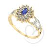 Anel Formatura Oval Grande 2 Fileira Psicologia Ouro 18k