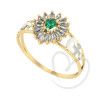 Anel Formatura Gota Pizza Enfermagem Ouro 18k