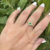 Anel Redondo Formatura Aro com Pedras Enfermagem Ouro 18k