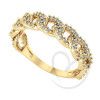 Anel Corrente Pavê Ouro 18k