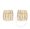 Brinco Tricolor Diamantado Ouro 18k