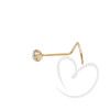 Piercing de Nariz Nostril Ponto de Luz Ouro 18k
