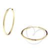 Brinco Argola Redonda Torcida 2cm Ouro 18k