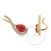 Brinco Ear Cuff Gota Ouro 18k