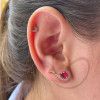 Brinco Ear Cuff Gota Ouro 18k