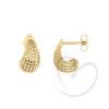 Brinco Gota Vazado em Ouro 18k