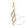 Pingente Três S Tricolor Ouro 18k