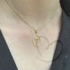 Pingente Medicina Vazado Ouro 18k