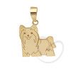 Pingente Pet YorkShire de Corpo Ouro 18k