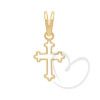 Pingente Cruz Vazada Pequena Ouro 18k