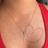 Pingente Fé Liso Ouro 18k