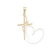 Pingente Fé Liso Ouro 18k