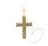 Pingente Cruz com Resina Ouro 18k