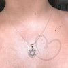 Pingente Estrela de Davi com Resina Ouro 18k