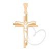 Pingente Cruz com Cristo Vazado Ouro 18k