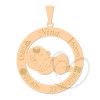Pingente Menina Nascimento Personalizado Ouro 18k