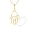 Pingente Mão de Fátima Ouro 18k
