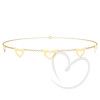 Choker Bailarina Corações Ouro 18k