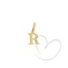 Pingente Letra R Pequena Ouro 18k
