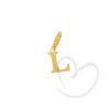 Pingente Letra L Pequena Ouro 18k