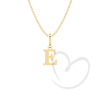 Pingente Letra E Pequena Ouro 18k