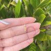 Pingente Letra F Pequena Ouro 18k