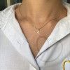 Pingente Letra L Pequena Ouro 18k