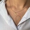 Pingente Letra R Pequena Ouro 18k