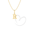 Pingente Letra R Pequena Ouro 18k