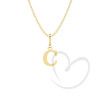 Pingente Letra C Pequena Ouro 18k
