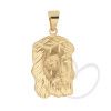 Pingente Face de Cristo 23mm x 16mm Ouro 18k