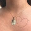 Pingente Face de Cristo 23mm x 16mm Ouro 18k