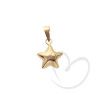 Pingente Estrela Dupla 10mm Ouro 18k